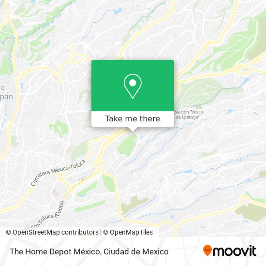 The Home Depot México map