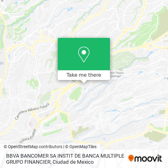 BBVA BANCOMER SA INSTIT DE BANCA MULTIPLE GRUPO FINANCIER map