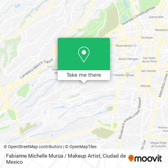 Mapa de Fabianne Michelle Murúa / Makeup Artist
