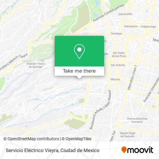 Mapa de Servicio Eléctrico Vieyra