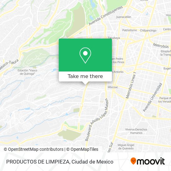 PRODUCTOS DE LIMPIEZA map