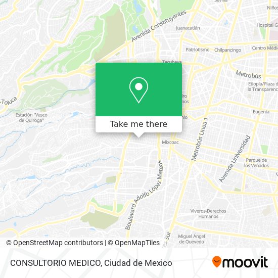 CONSULTORIO MEDICO map