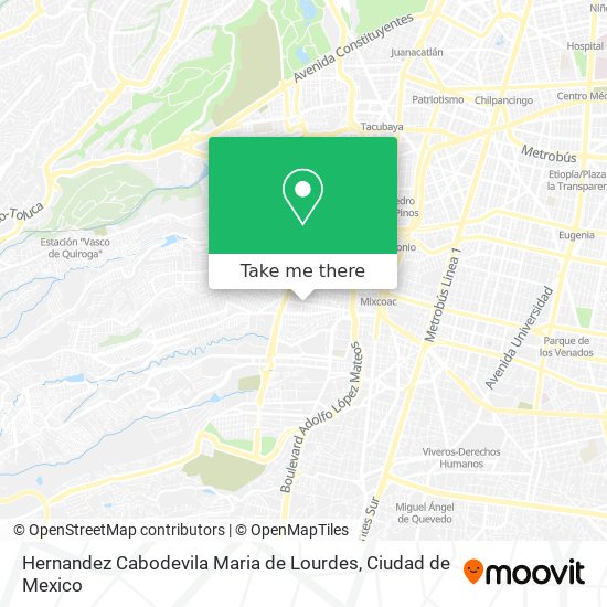Mapa de Hernandez Cabodevila Maria de Lourdes