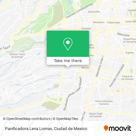 Panificadora Lena Lomas map