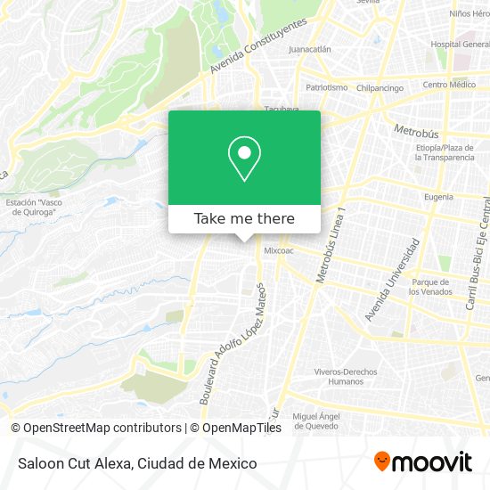 Saloon Cut Alexa map