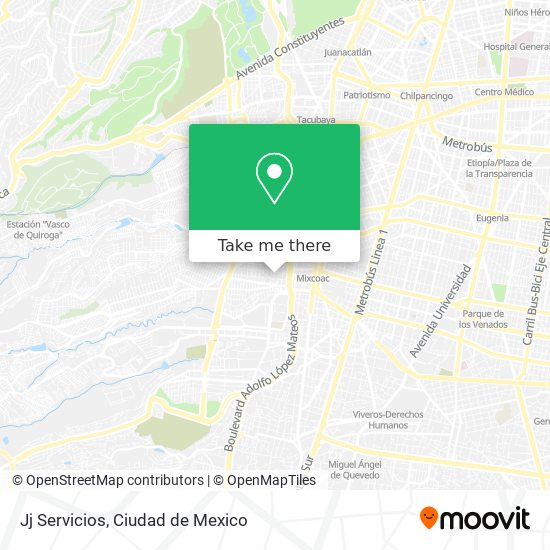 Jj Servicios map