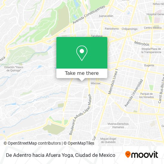 De Adentro hacia Afuera Yoga map