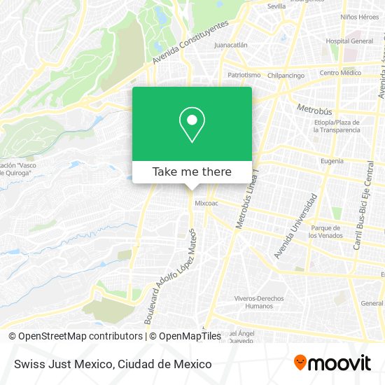 Swiss Just Mexico map