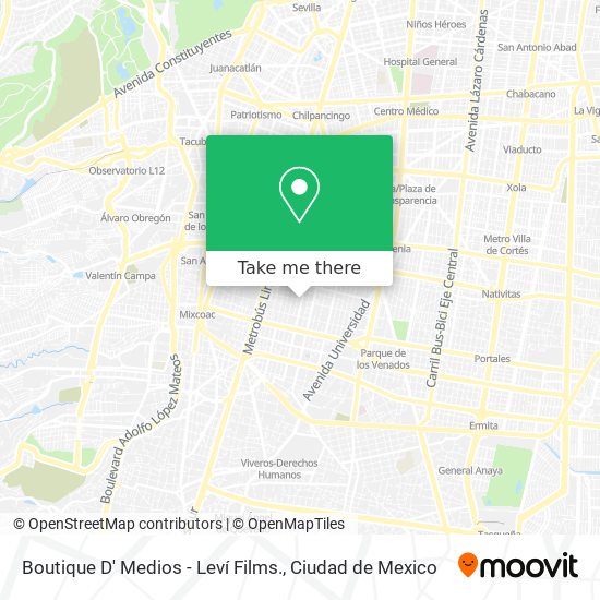 Boutique D' Medios - Leví Films. map