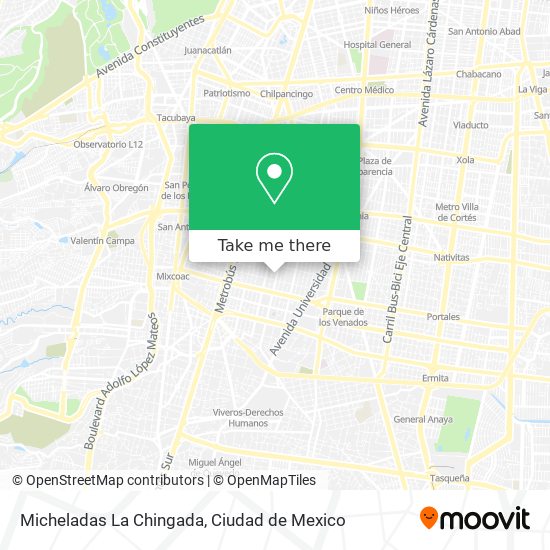 Mapa de Micheladas La Chingada