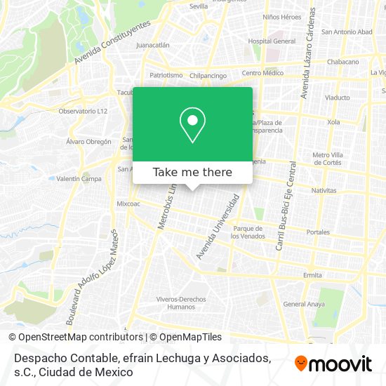 Despacho Contable, efrain Lechuga y Asociados, s.C. map