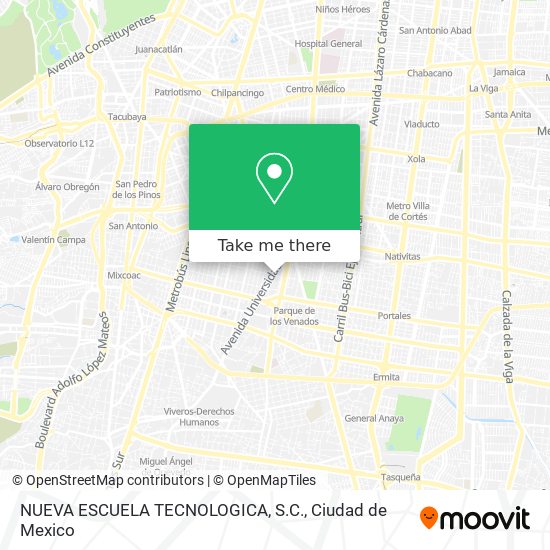 NUEVA ESCUELA TECNOLOGICA, S.C. map