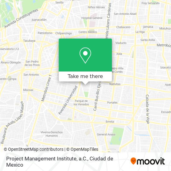 Project Management Institute, a.C. map