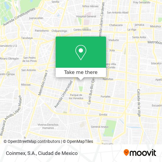 Coinmex, S.A. map