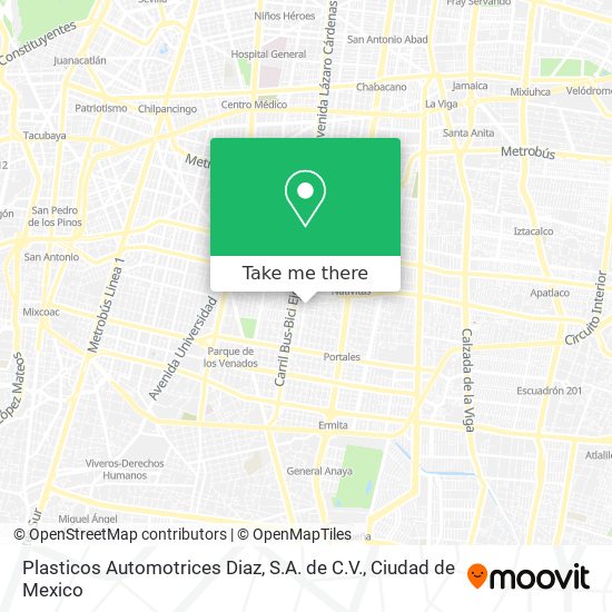 Plasticos Automotrices Diaz, S.A. de C.V. map