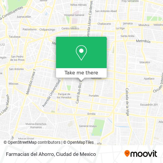 Farmacias del Ahorro map