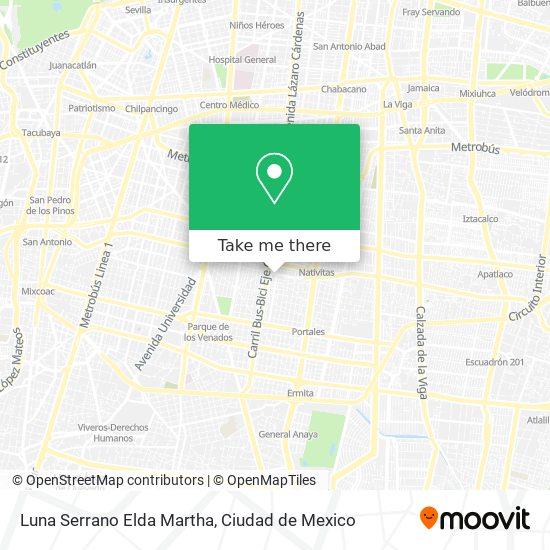 Luna Serrano Elda Martha map