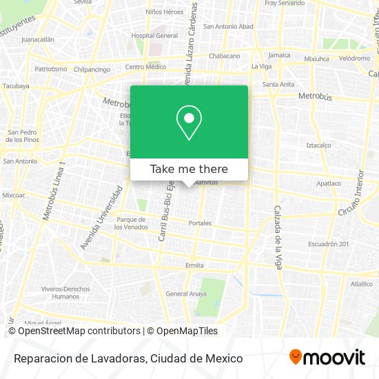 Reparacion de Lavadoras map