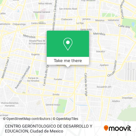CENTRO GERONTOLOGICO DE DESARROLLO Y EDUCACION map