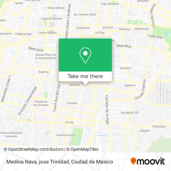 Medina Nava, jose Trinidad map