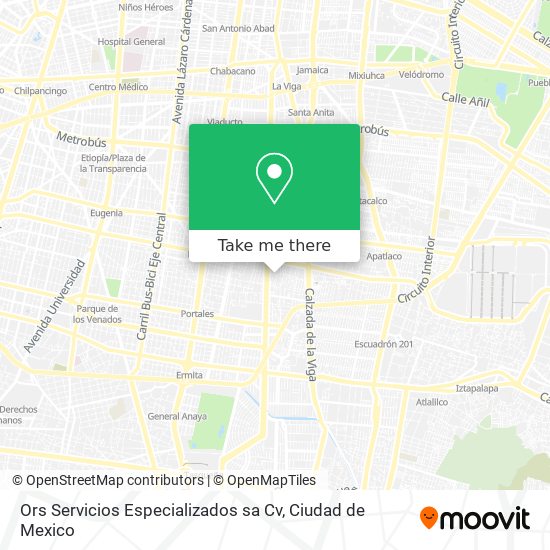 Mapa de Ors Servicios Especializados sa Cv