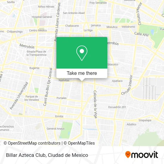 Billar Azteca Club map