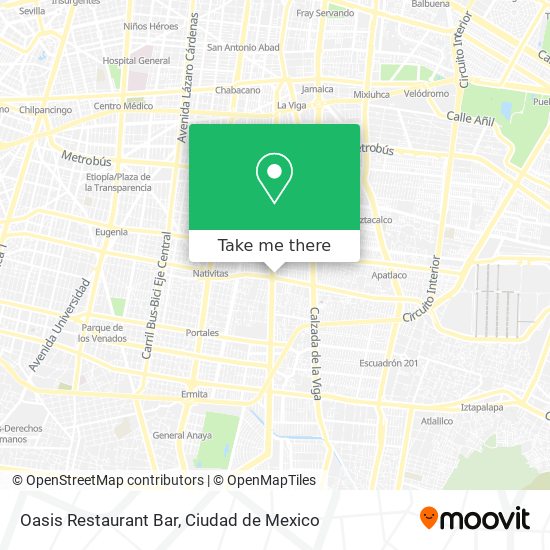 Oasis Restaurant Bar map