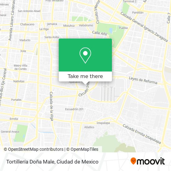 Tortillería Doña Male map