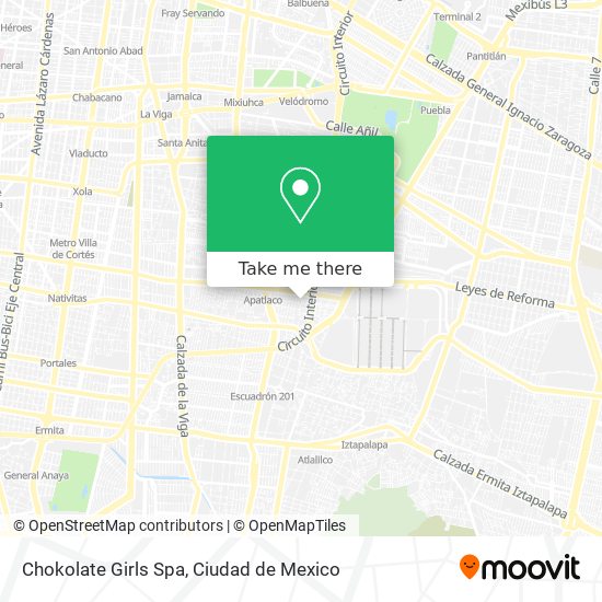 Chokolate Girls Spa map