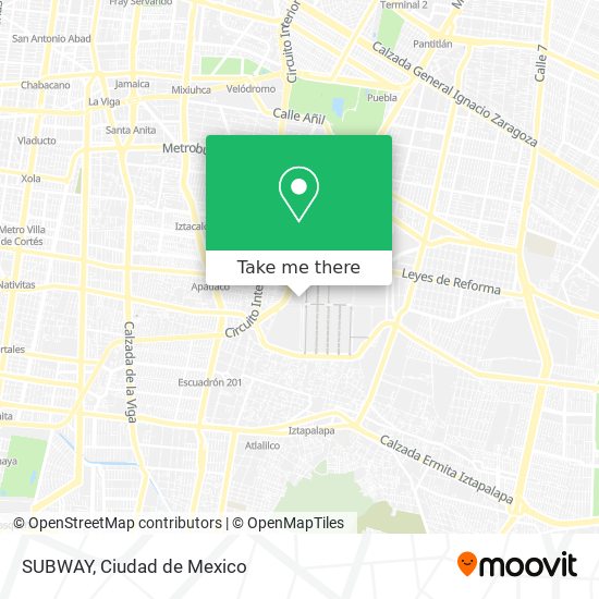 How to get to SUBWAY in Cuauhtémoc by Bus or Metro?
