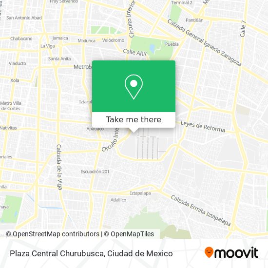Mapa de Plaza Central Churubusca