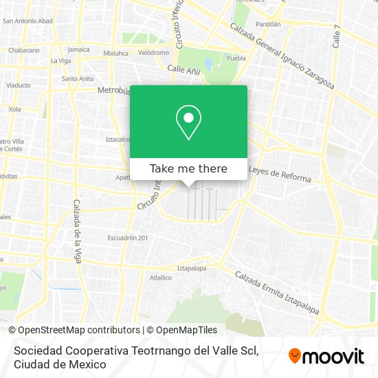 Sociedad Cooperativa Teotrnango del Valle Scl map