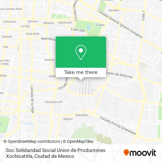 Soc Solidaridad Social Union de Productores Xochicatitla map