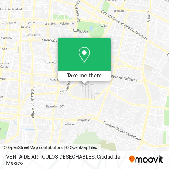 VENTA DE ARTICULOS DESECHABLES map