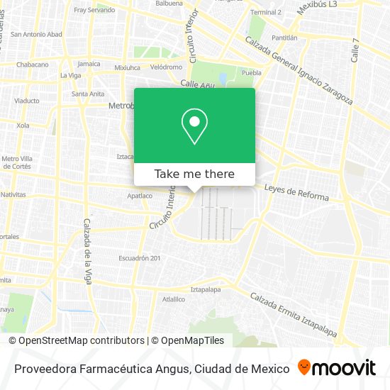 Proveedora Farmacéutica Angus map