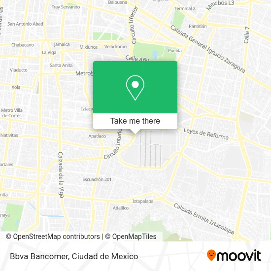 Bbva Bancomer map