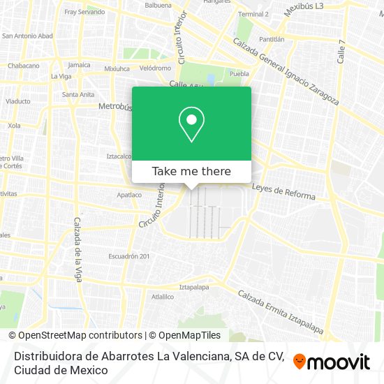 Distribuidora de Abarrotes La Valenciana, SA de CV map