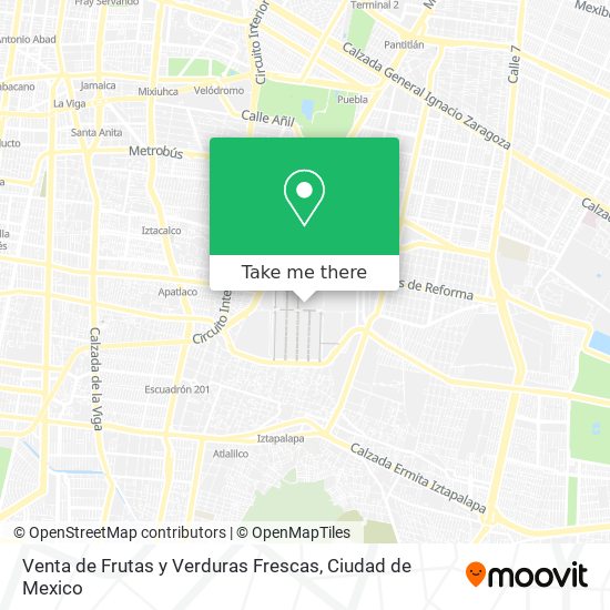 Venta de Frutas y Verduras Frescas map