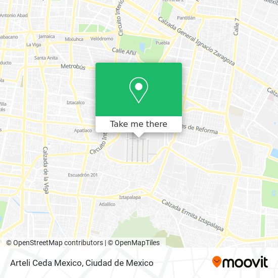 Arteli Ceda Mexico map