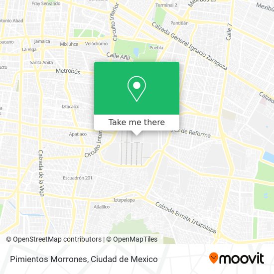 Pimientos Morrones map