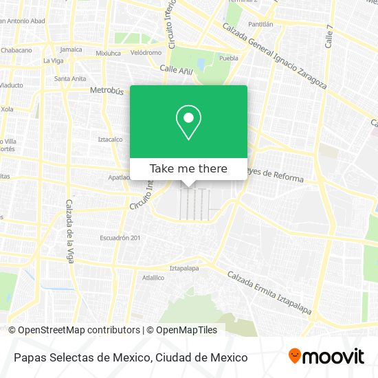 Papas Selectas de Mexico map
