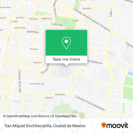 San Miguel Xochitecatitla map