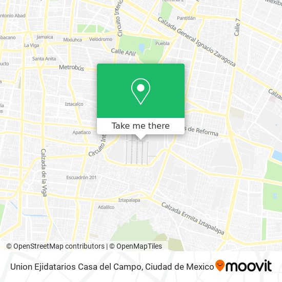 Union Ejidatarios Casa del Campo map