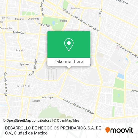 DESARROLLO DE NEGOCIOS PRENDARIOS, S.A. DE C.V. map