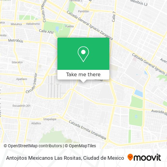 Antojitos Mexicanos Las Rositas map