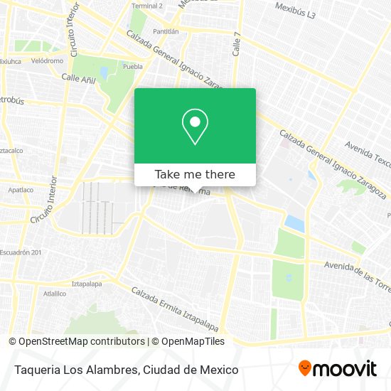 Taqueria Los Alambres map