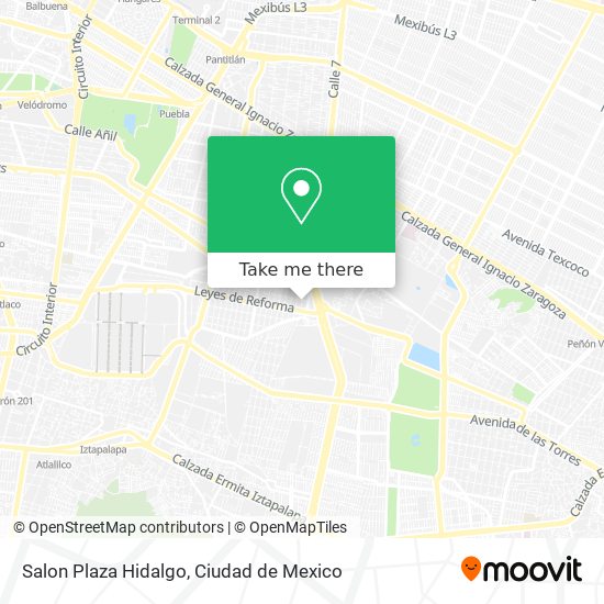 Salon Plaza Hidalgo map