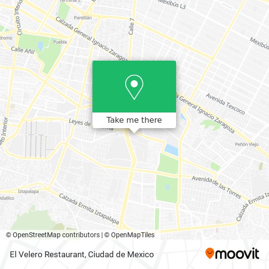 El Velero Restaurant map