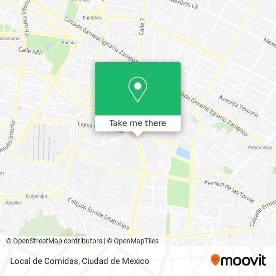 Local de Comidas map