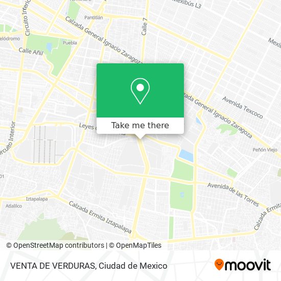 VENTA DE VERDURAS map